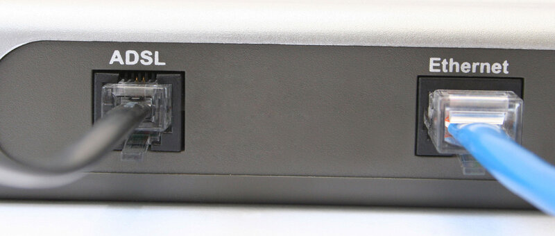 Router Ansicht von hinten