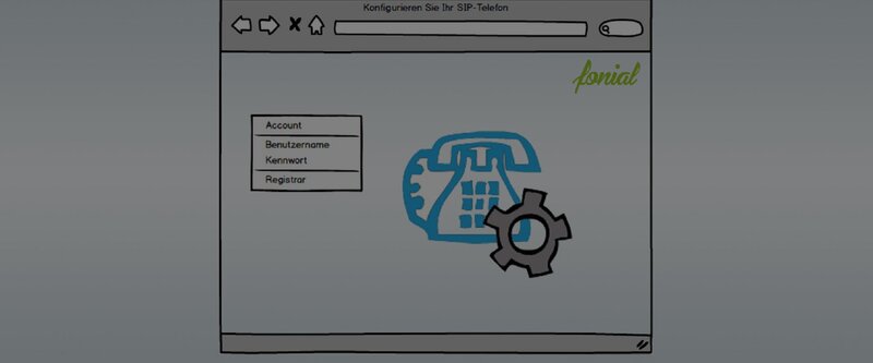 Konfigurationsmenü für Telefon