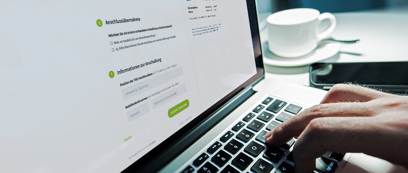 Registrierungsprozess im Browser