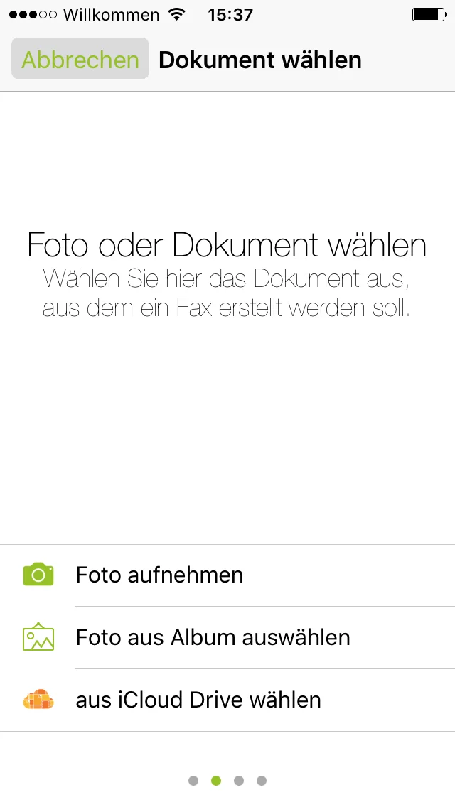 Screenshot Fax neu erstellen Screenshot Fax neu erstellen