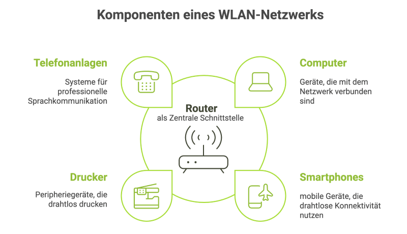 Schaubild WLAN-Netzwerk Schaubild WLAN-Netzwerk