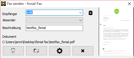 Screenshot Versand Status