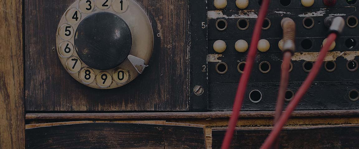 Header altes Telefon
